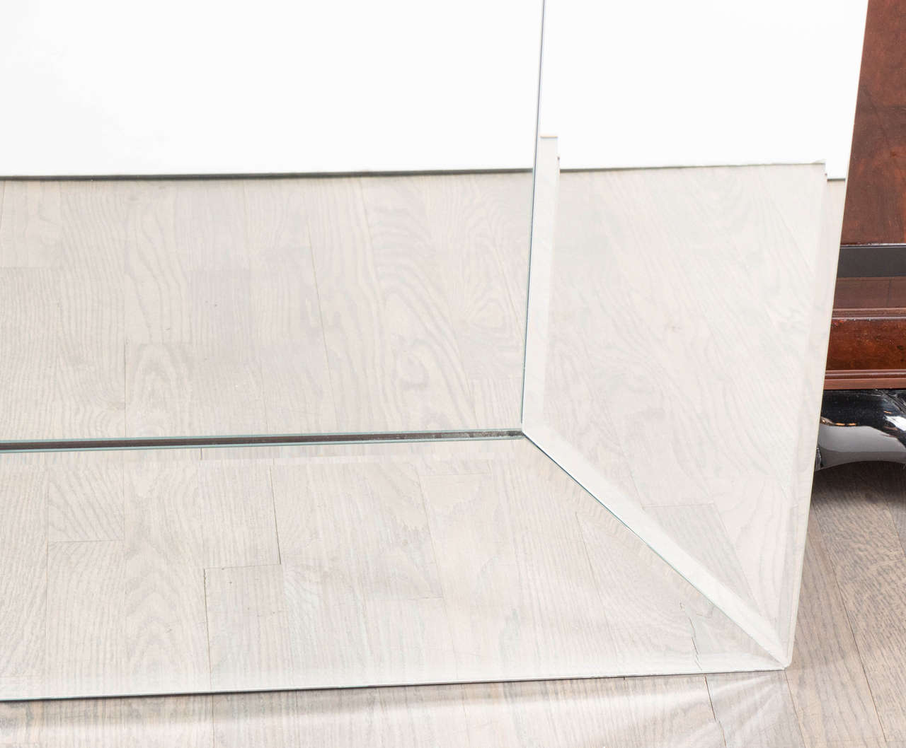 square beveled mirror