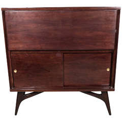 Ultra Chic Mid-Century Modernist Bar Cabinet In The Manner of Vladimir Kagan 6