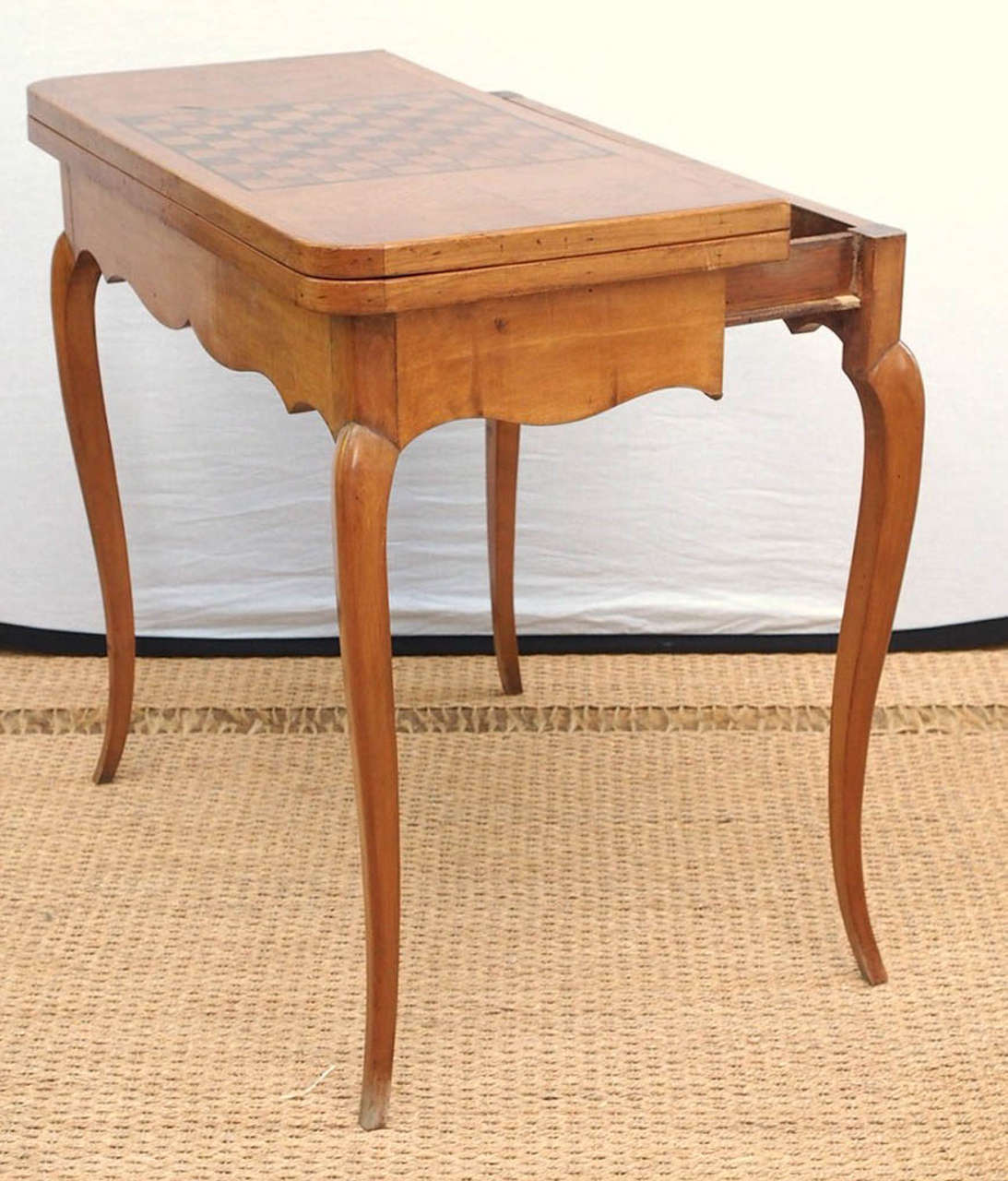 19th Century Louis XV Fruitwood Game Table For Sale