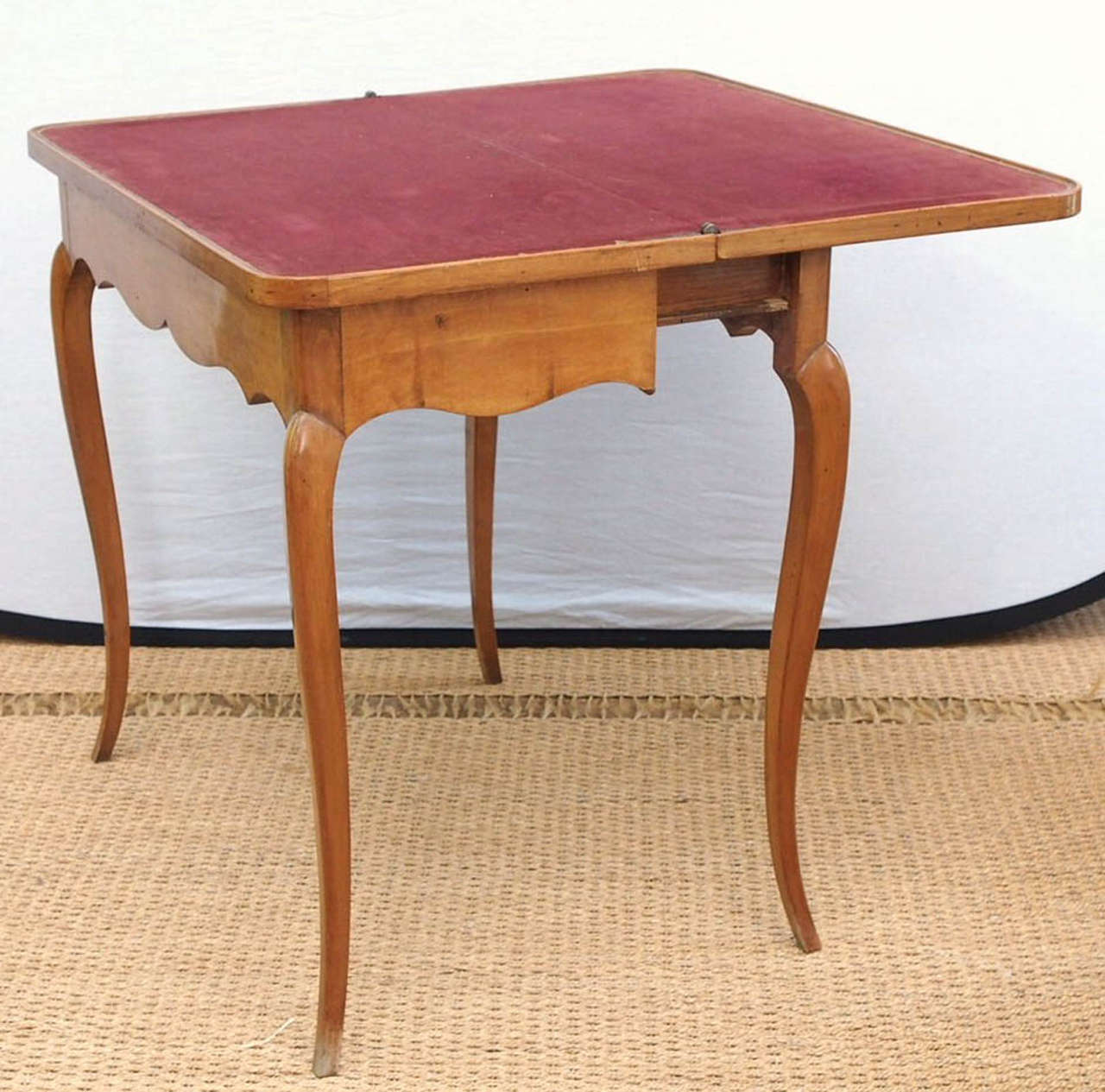 Wood Louis XV Fruitwood Game Table For Sale
