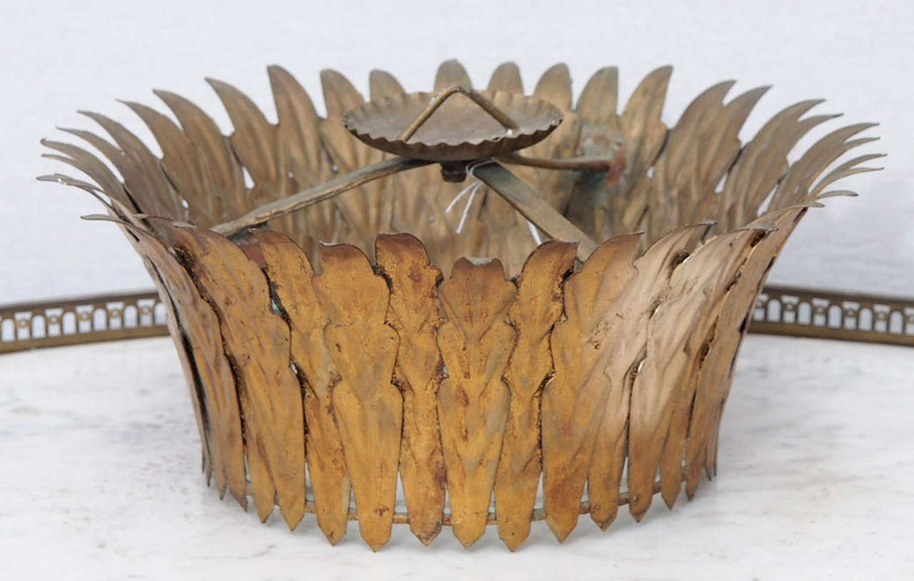 gilt metal crown