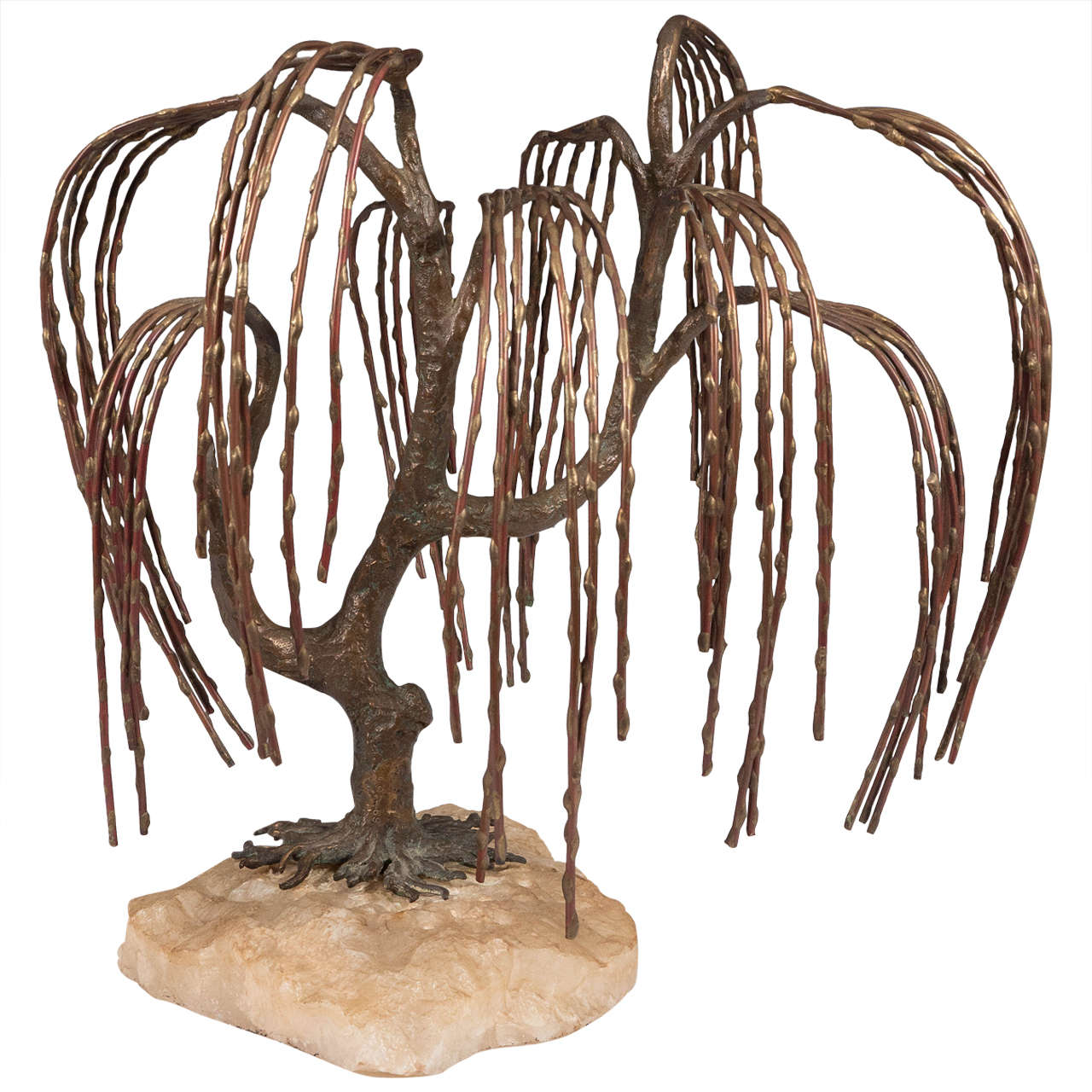 Brian Bijan Sculptural Weeping Willow in Mixed Metals