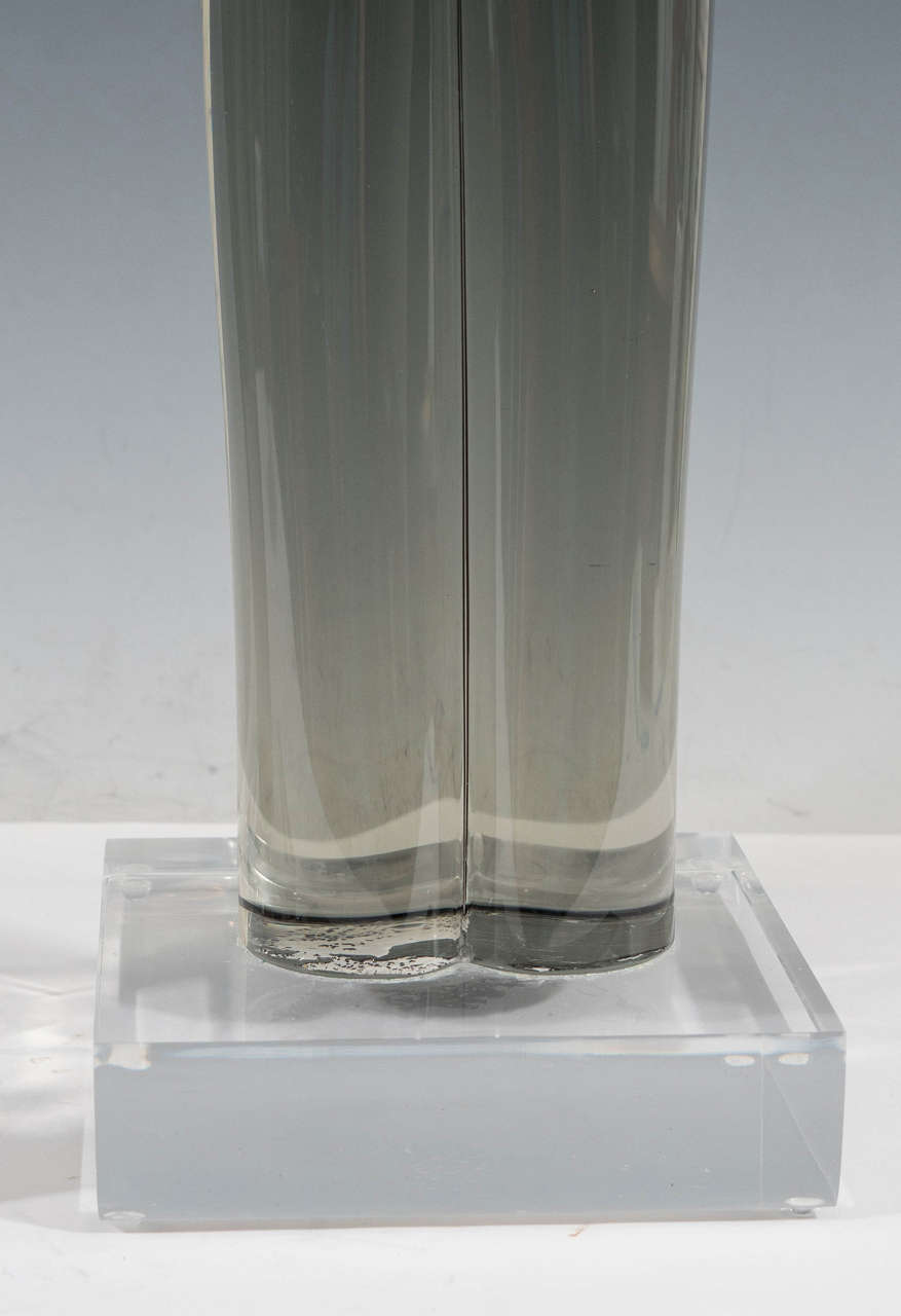 Art Glass Pair of Rare Studio Glass Sculptures of Abstract Female Torsos