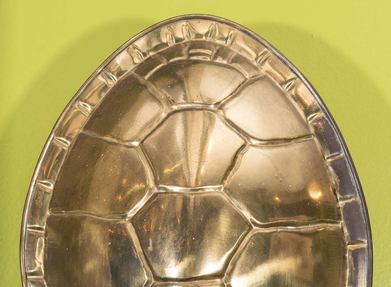 brass turtle lamp