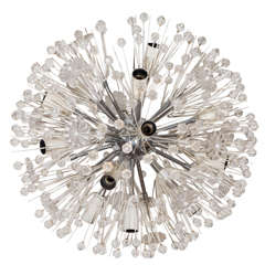 Emil Stejnar Chrome and Enamel Sputnik Chandelier 8