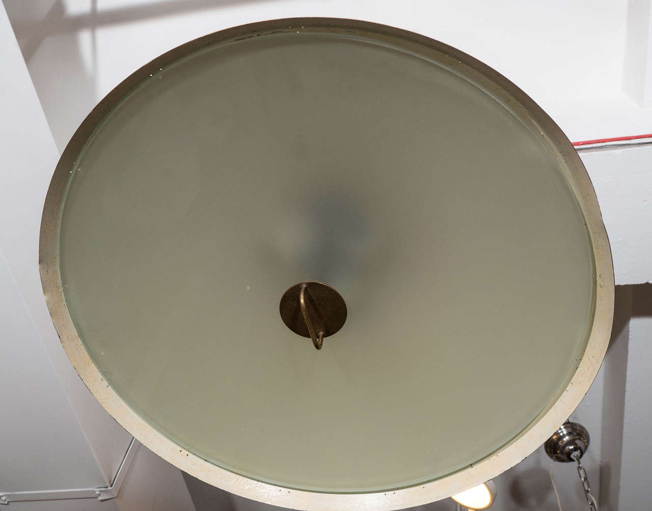 Mid-20th Century Paavo Tynell Brass Counter Balance Pendant Lamp