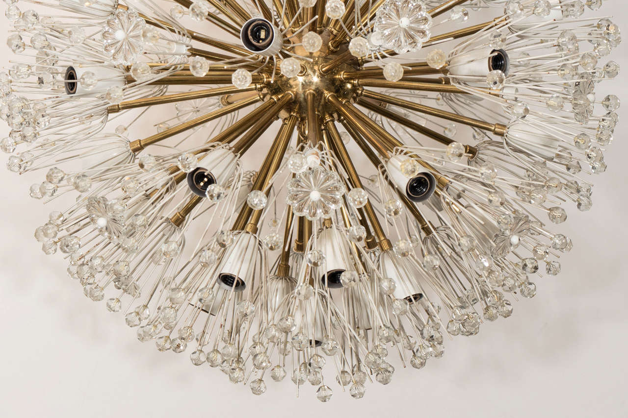 Mid-Century Modern An Emil Stejnar Large Sputnik Chandelier