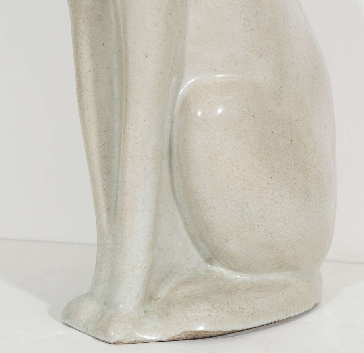 ceramic cat statue