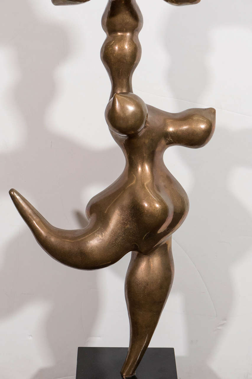 Sculptural Abstract Acrobats in Bronze by Lewis Seiler In Good Condition In Astoria, NY