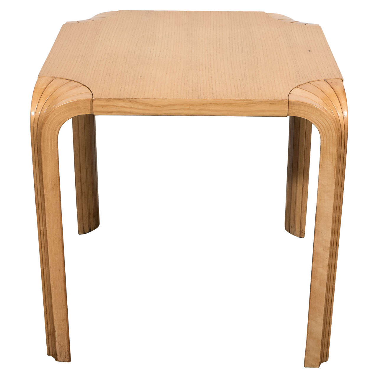 An Alvar Aalto Fan Leg Birch Side Table for ICF Group at 1stDibs
