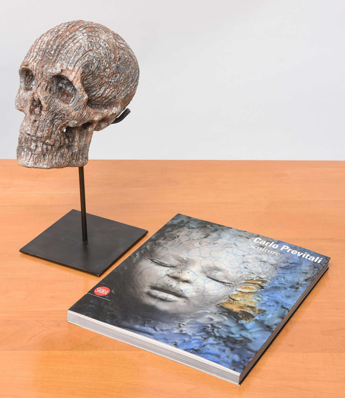 Raku Skull by Carlo Previtali For Sale 3