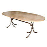 Vintage Distressed Oval Table