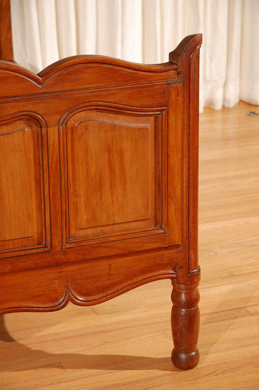 Antique Fruitwood French Bed