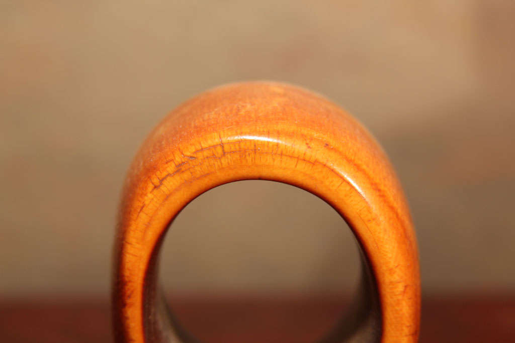 African Carved Ivory Bangle 7