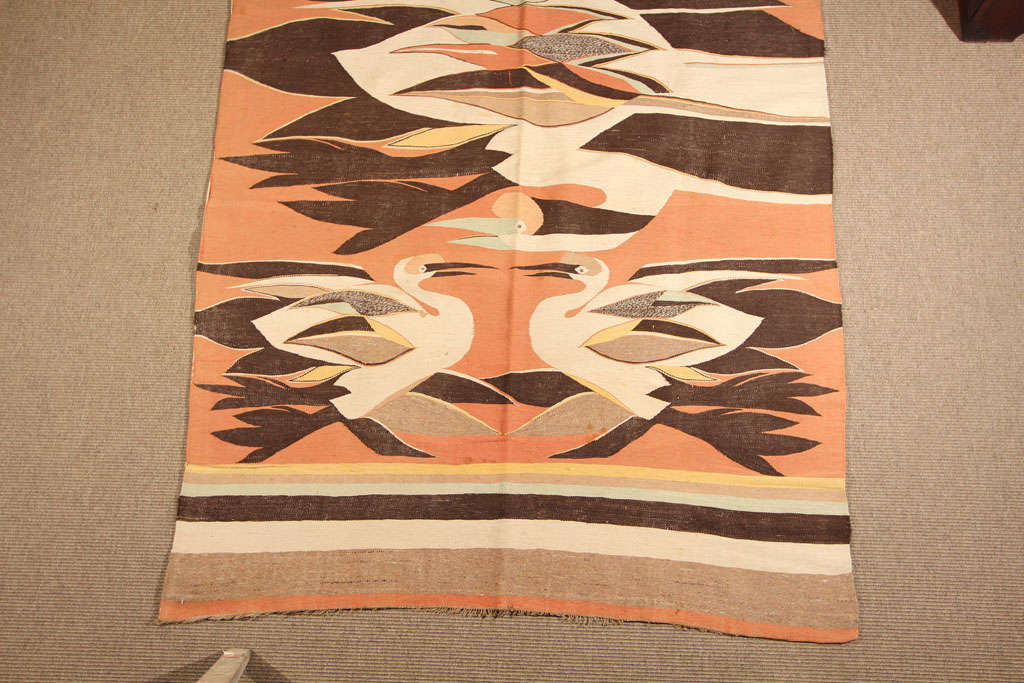 20th Century Antique Korean Kossu Style Floor Carpet For Sale