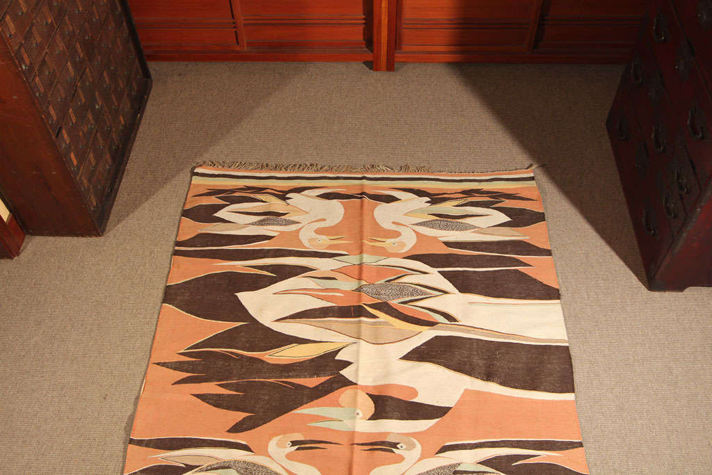Antique Korean Kossu Style Floor Carpet For Sale 1