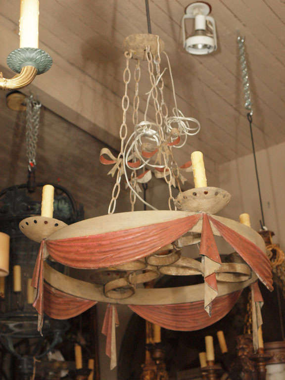 Portuguese Rustic Iron Chandelier