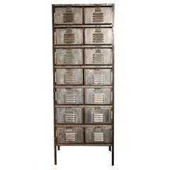 14 Drawer Industrial Cabinet by Worley and Co.