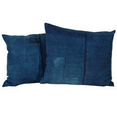 Antique Japanese Boro Fabric Pillows