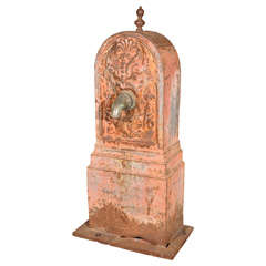 Iron Fountain Head with Grotesque