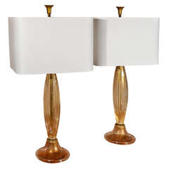 Pair of Mid-Century Murano Lamps