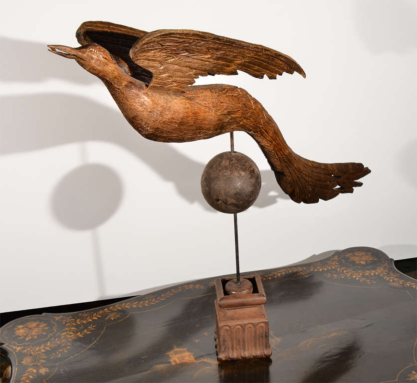 Carved Wooden Pheasant