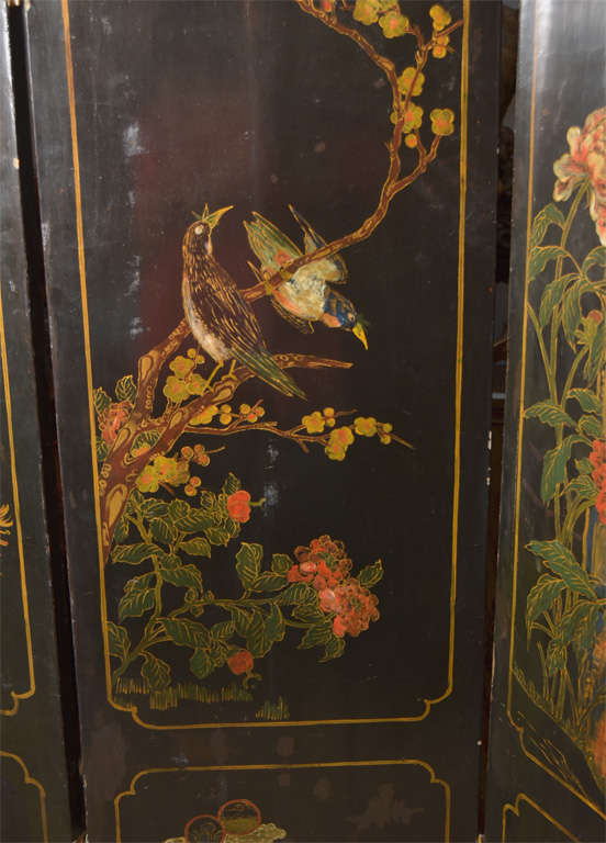 Chinese Four Panel Screen 5
