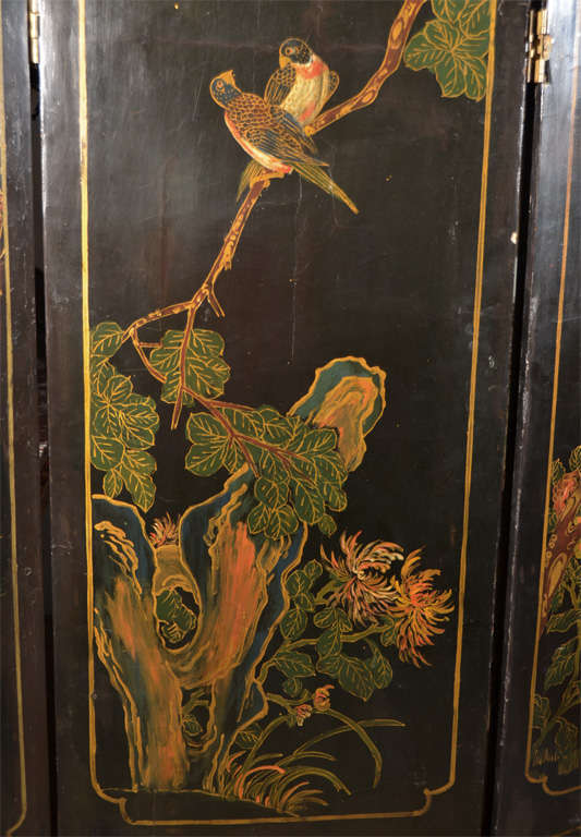 Chinese Four Panel Screen 6