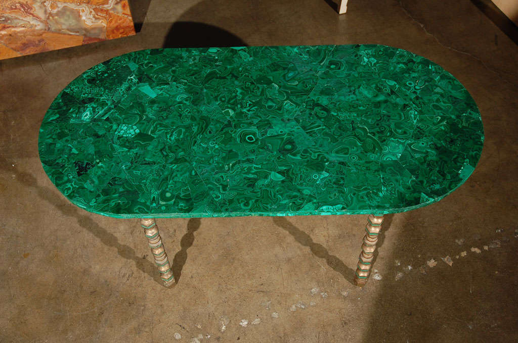 Late 20th Century Malachite Cocktail Table