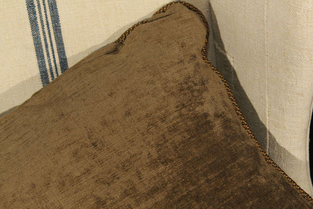 18th c  Verdure tapestry pillow 2