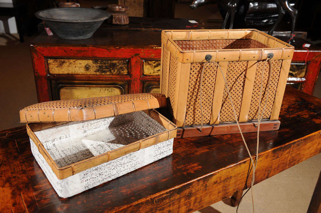 Japanese Storage Basket at 1stDibs