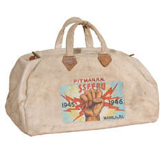 Vintage Fist Full Of Lightning Bolts Canvas Bag