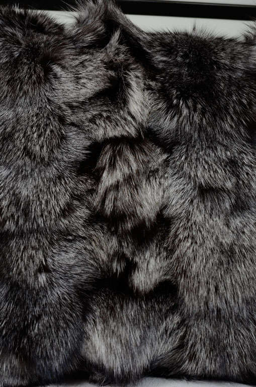 Contemporary Silver Fox Pillow