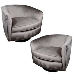1970's Tub Chairs Attributed to Milo Baughman