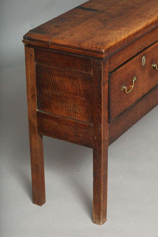 Lovely Georgian Tiger Oak Low Dresser 1