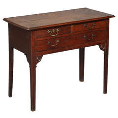 Antique 18th Century English Oak Side Table