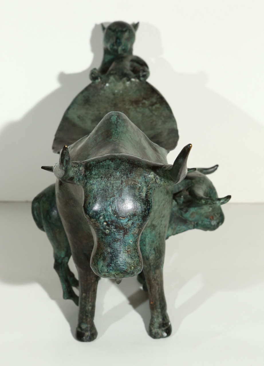 Cast Bronze Lost Wax Archaic Neolithic Sculpture at 1stDibs