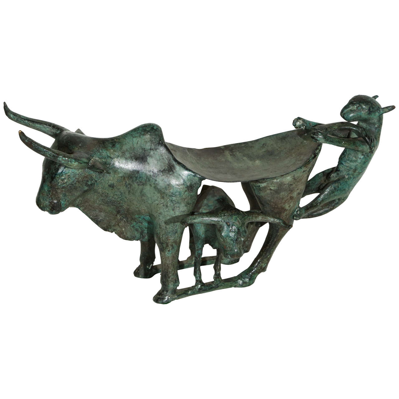 Cast Bronze Lost Wax Archaic Neolithic Sculpture at 1stDibs