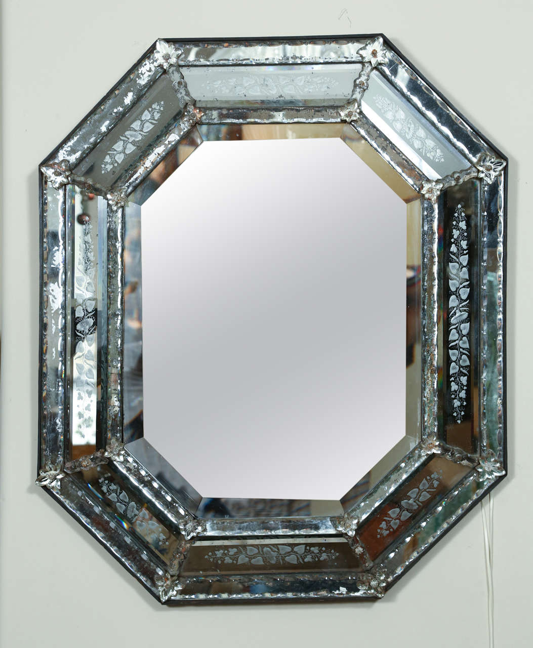 Mirror with Mercury Glass Etched Frame, circa 1840 at 1stDibs mercury glass framed