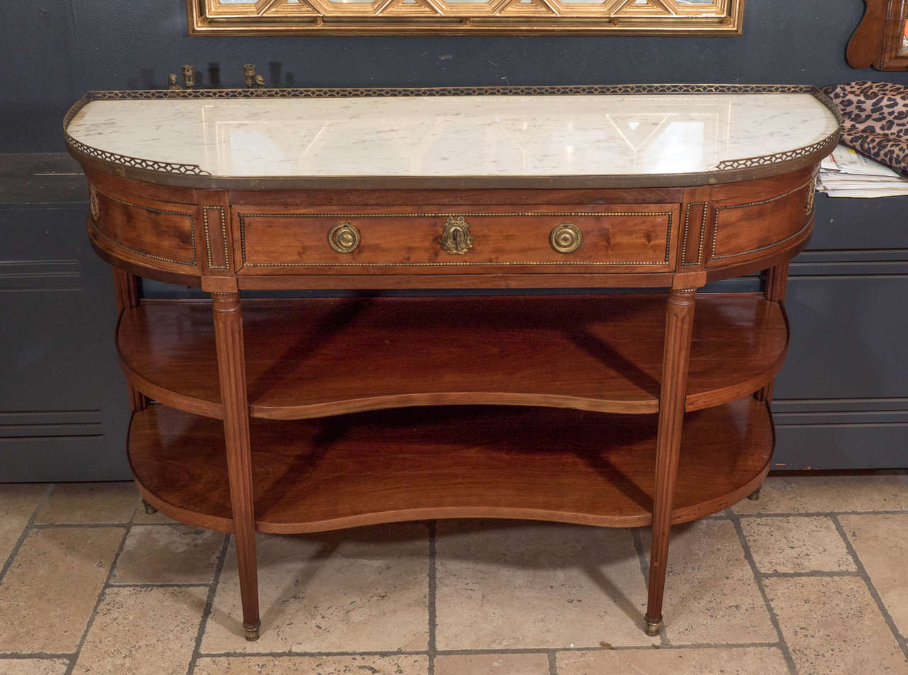 Pair of Louis XVI Console Dessert Tables