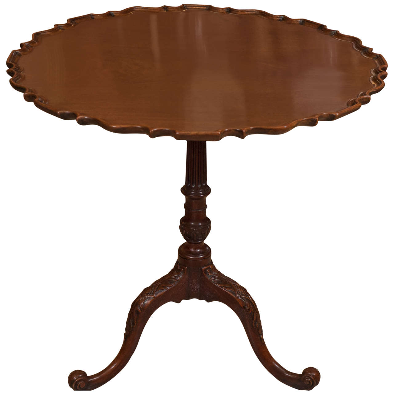 Large George II Carved Pie Crust Table