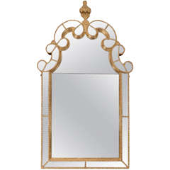 Antique Northern European Giltwood Mirror