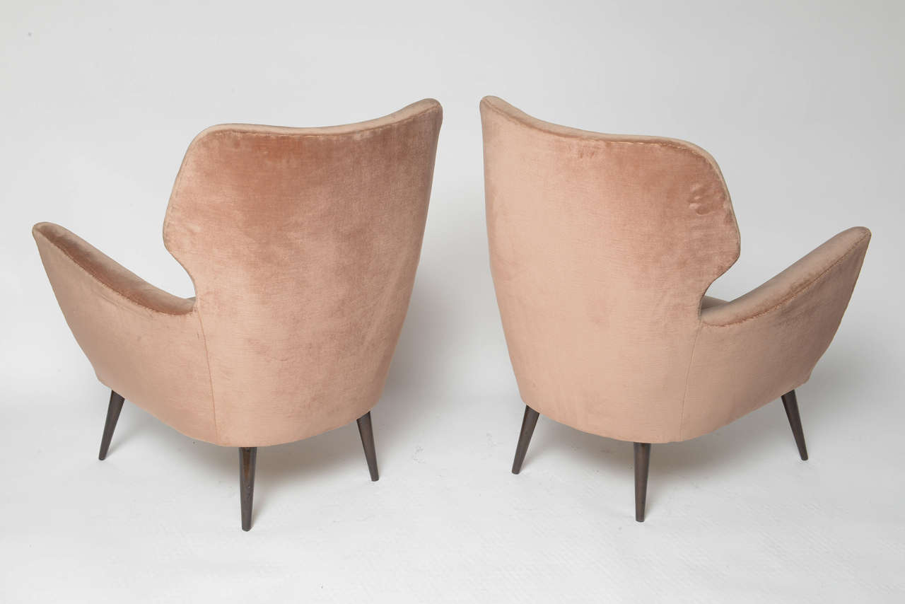 Pair of Sculptural Italian Accent Chairs 2