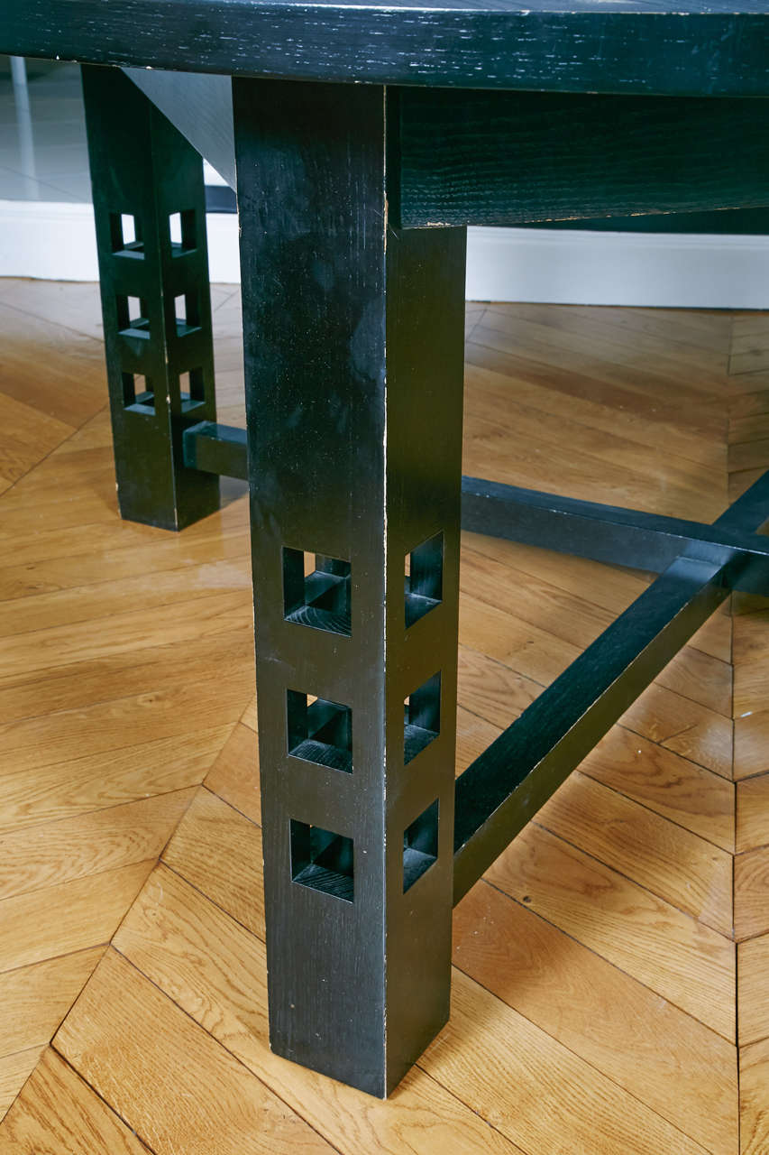 Aesthetic Movement Large Dining Table, Cassina Mackintosh Design 