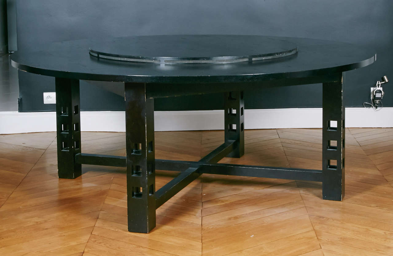 Italian Large Dining Table, Cassina Mackintosh Design 