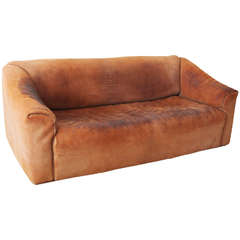 Rare Leather Sofa by De Sede