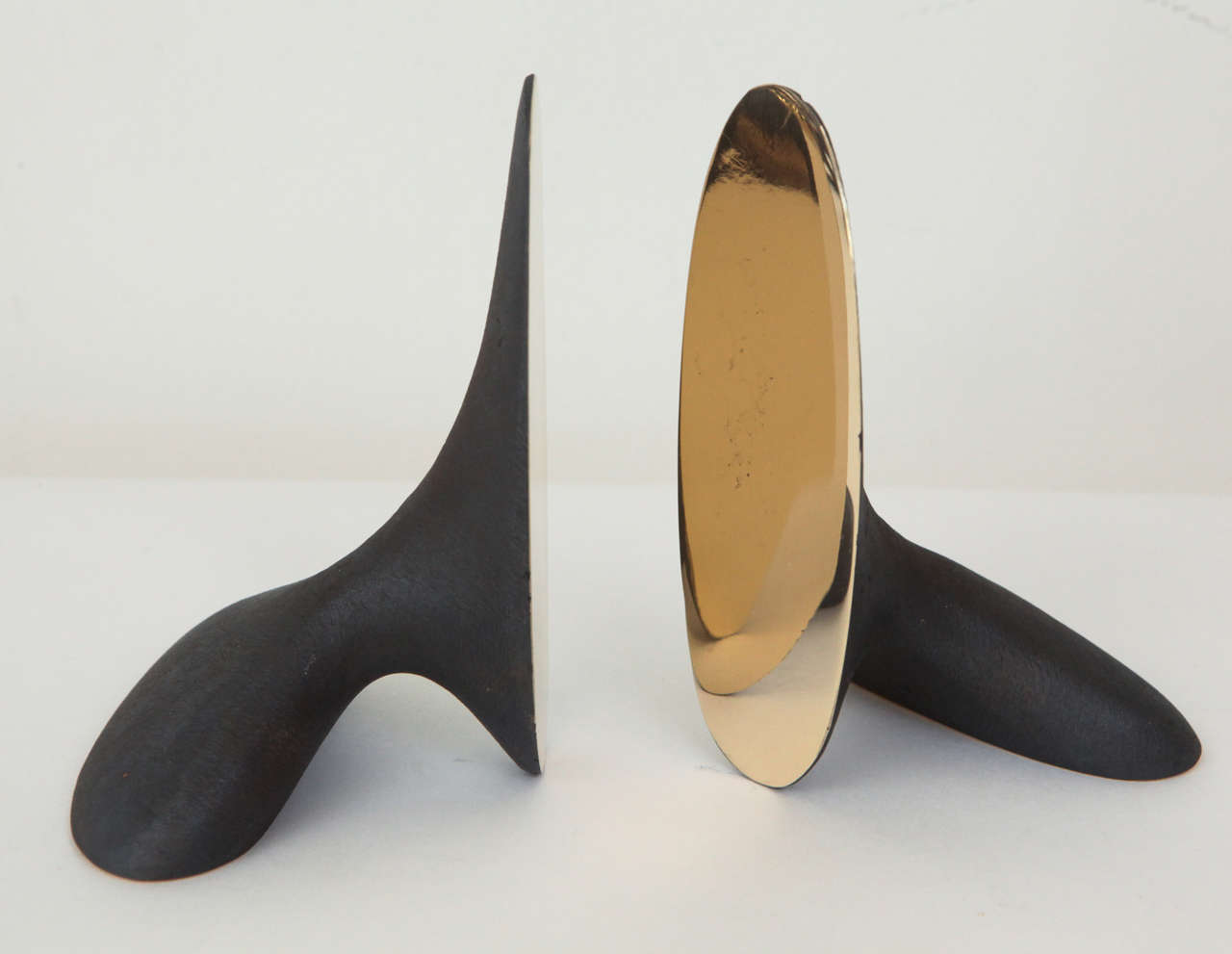 20th Century Assortment of Solid Brass Bookends by Carl Aubock