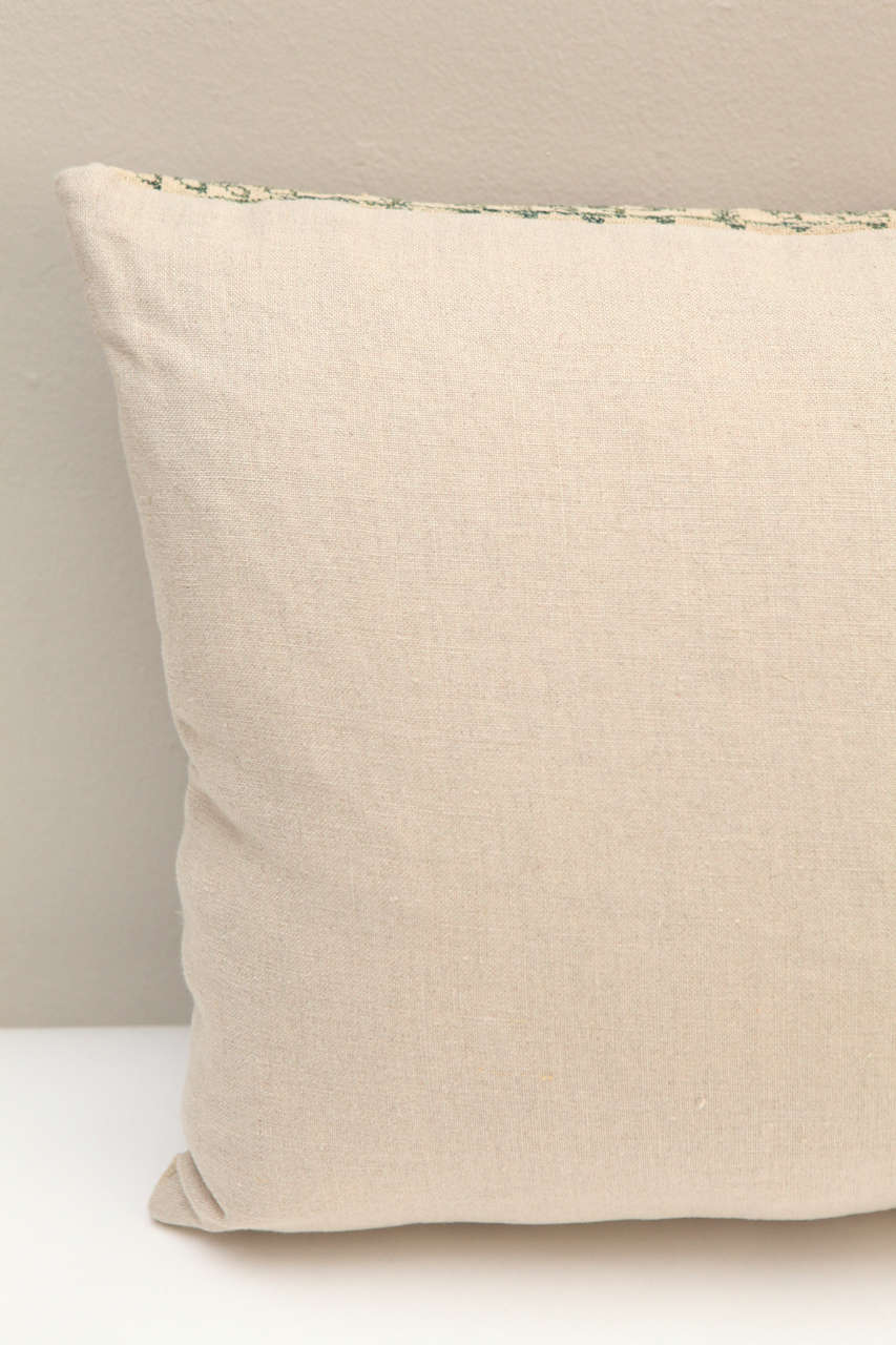 Linen Antique Greek Island Embroidery Pillows