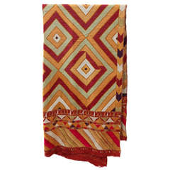 Vintage  Indian Phulkari Embroidered Panel