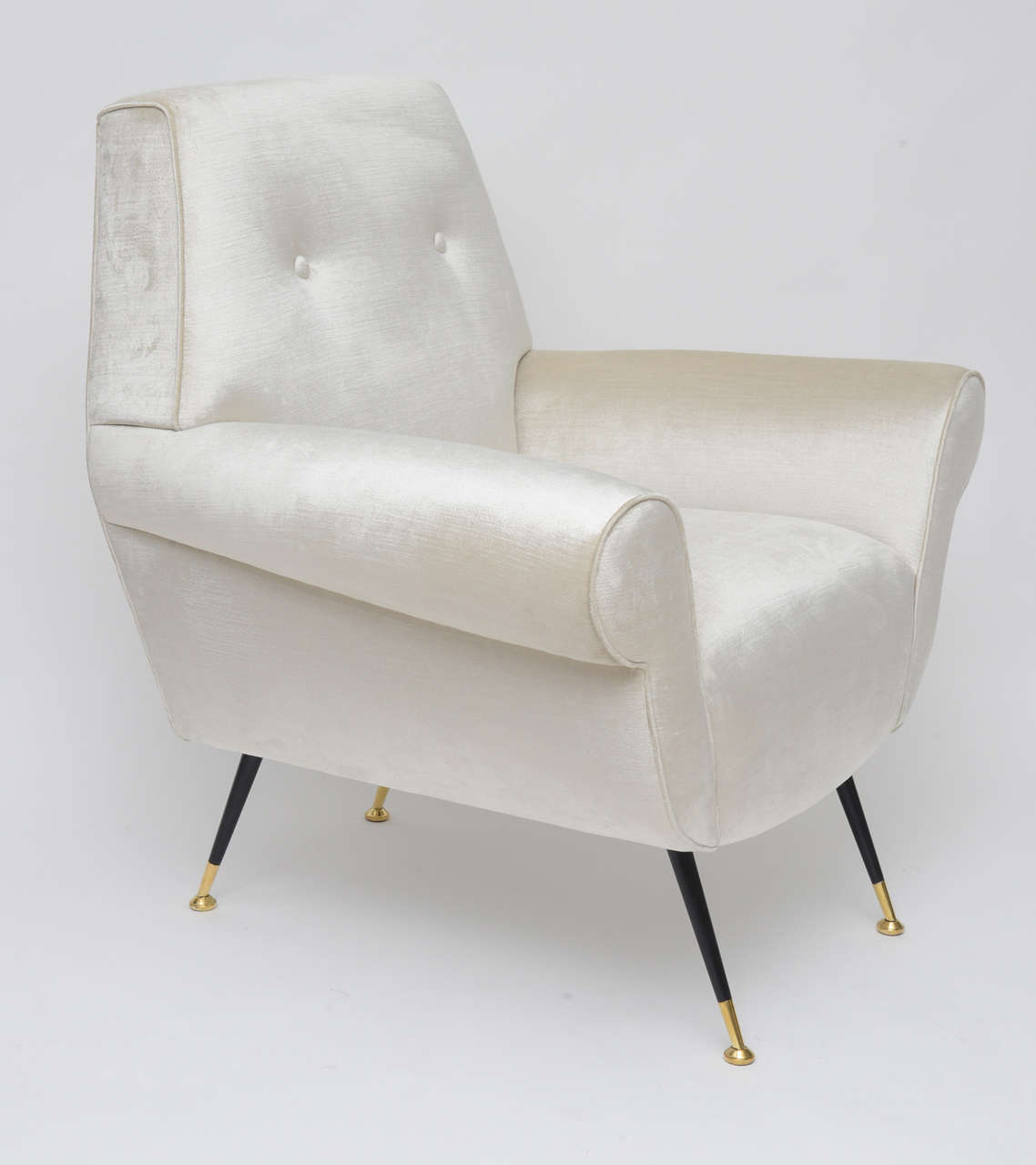 Mid-Century Modern Pair of 1950s Italian Lounge Chairs